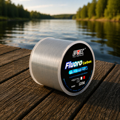 Fluorocarbon Fishing Line 120M | Invisible & Durable