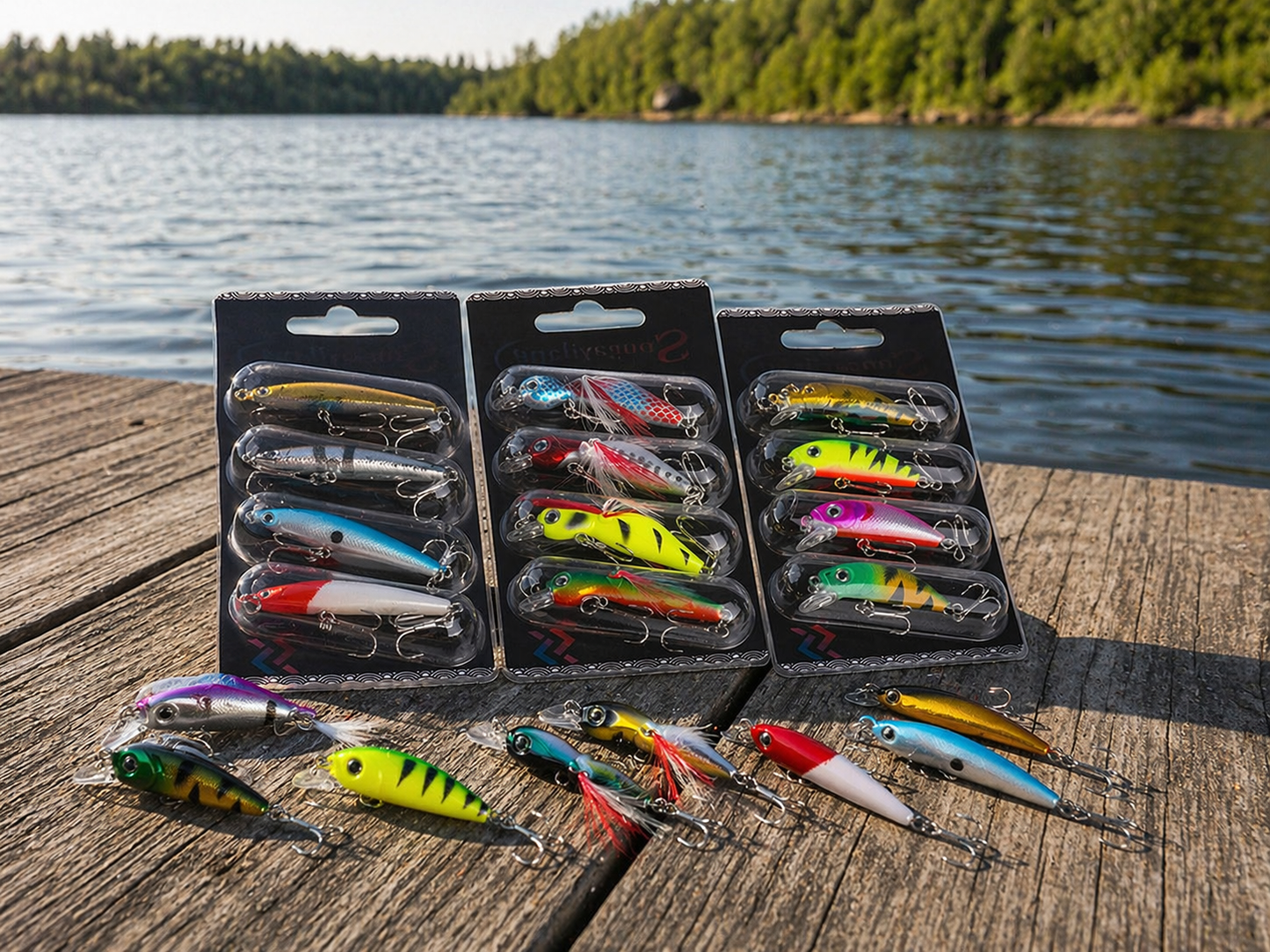 Wobbler Set 4-Pack | Fishing Lures for Perch, Pike & Zander