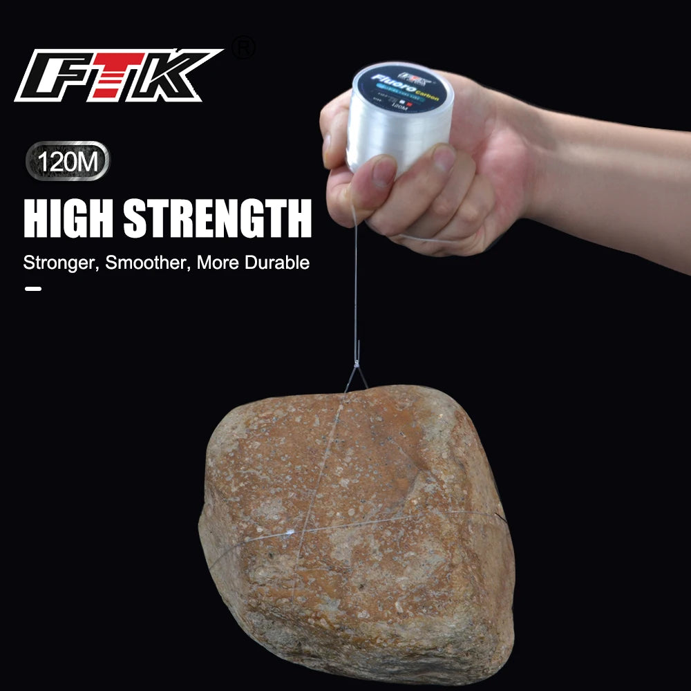 Fluorocarbon Fishing Line 120M | Invisible & Durable