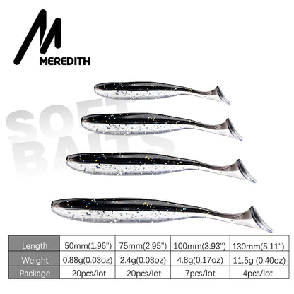 MEREDITH Soft Shads | Realistiska Jiggar för Gös