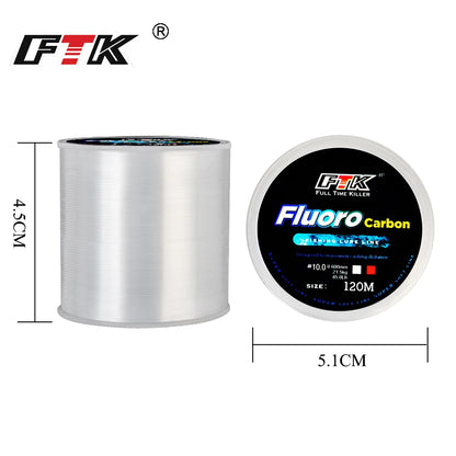 Fluorocarbon Fishing Line 120M | Invisible & Durable