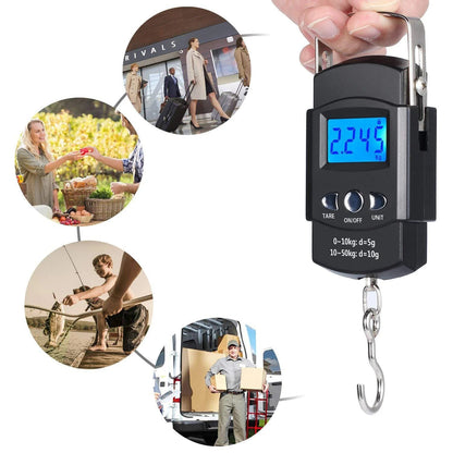 Digital fiskevåg med måttband