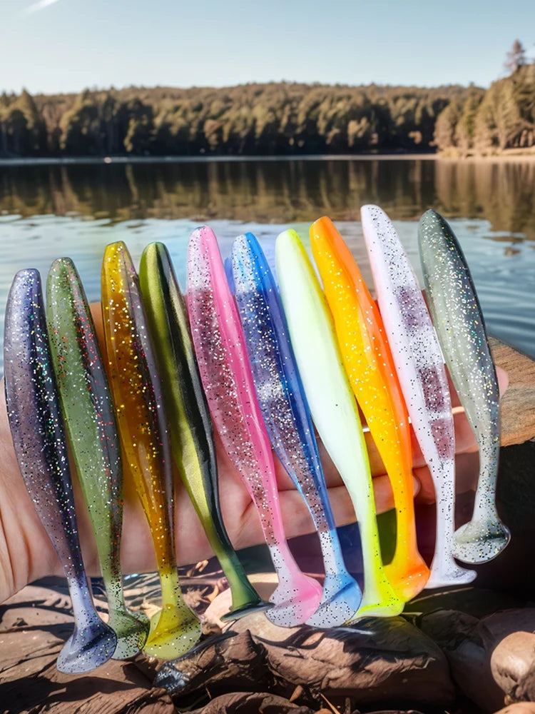 9 cm mjuka badbeten med paddelstjärt (10-pack)