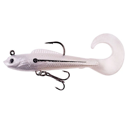 6-delad mjuk silikon Wobbler Swimbbait Set