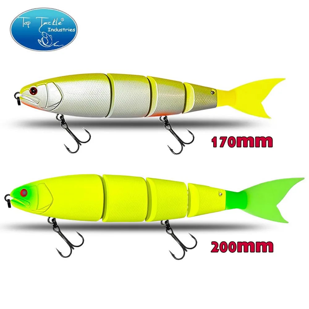 Jerkbait och wobbler för gäddfiske med realistisk design