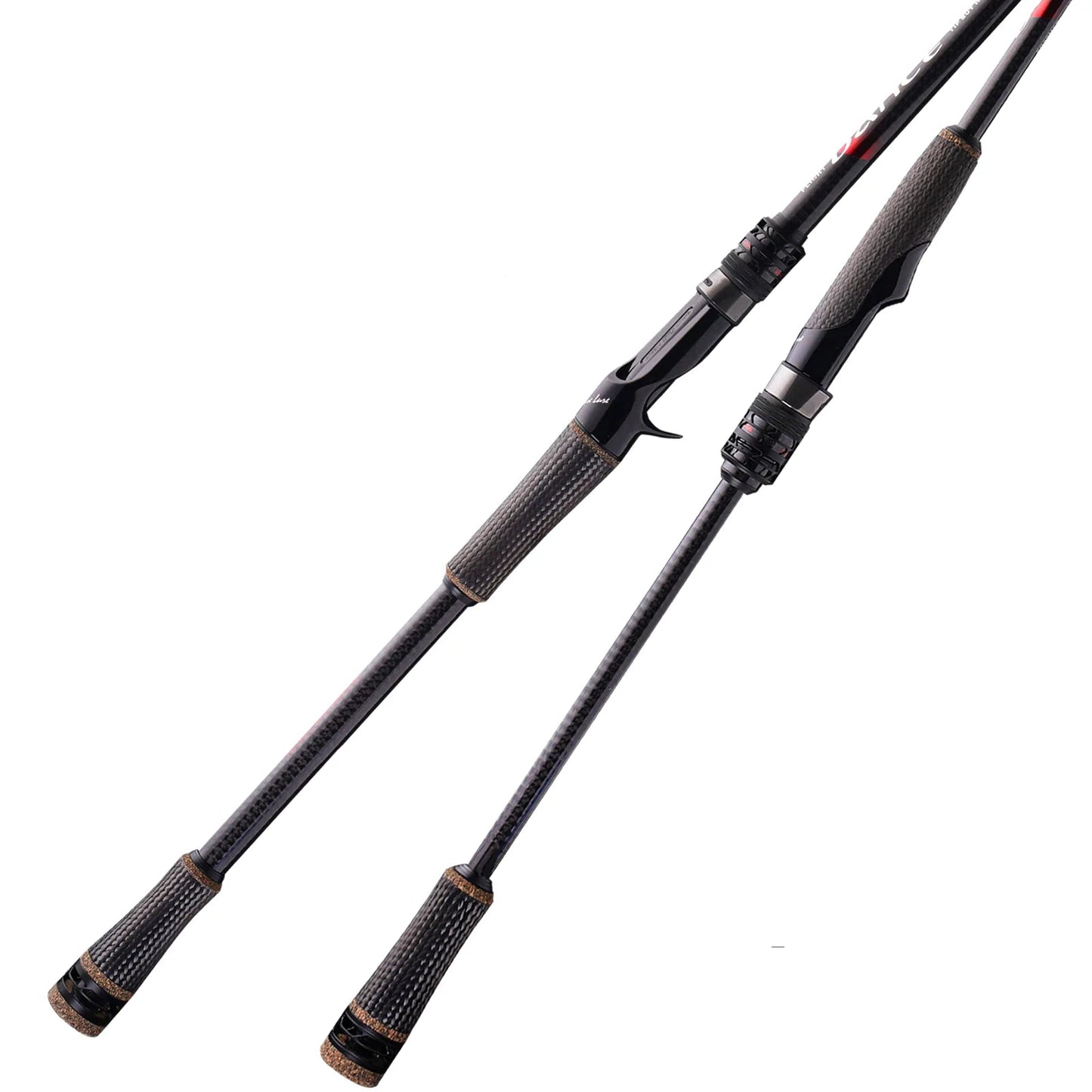 High Carbon Spinning Bass Rod med FUJI Detaljer & Spinnrulle
