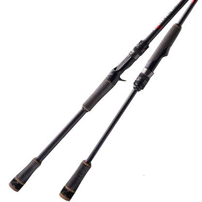 High Carbon Spinning Bass Rod med FUJI Detaljer & Spinnrulle