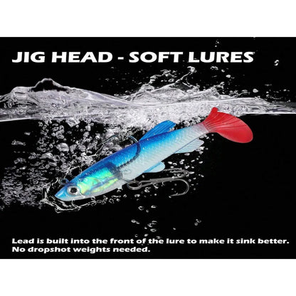 Förriggade Paddle Tail Mjuka Plast Swimbaits