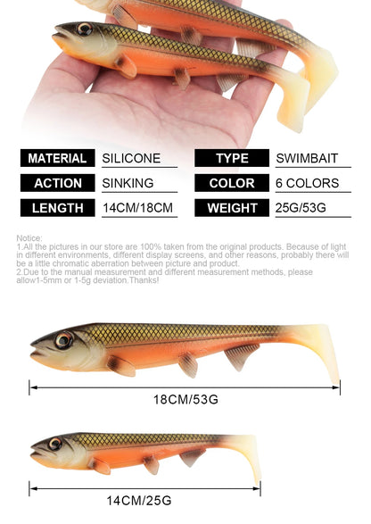 Spinpoler Big Shad Rubber Swimbait