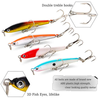 Wobbler Set 4-Pack | Fishing Lures for Perch, Pike & Zander