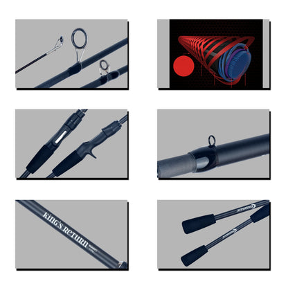 Ultralätt Kolfiber Travel Fiskespö