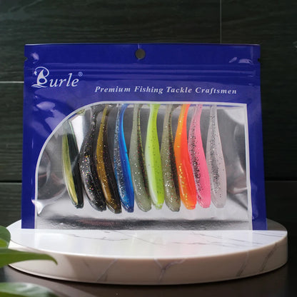 9 cm mjuka badbeten med paddelstjärt (10-pack)