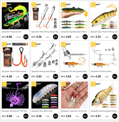 Spinpoler Big Shad Rubber Swimbait