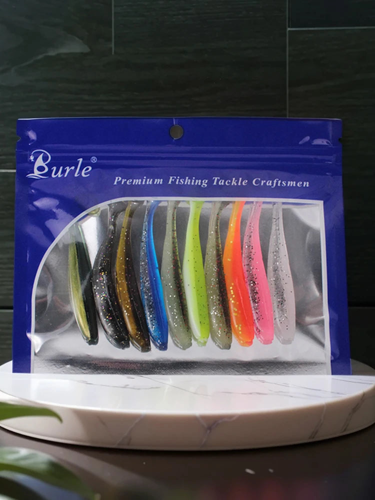 9 cm mjuka badbeten med paddelstjärt (10-pack)