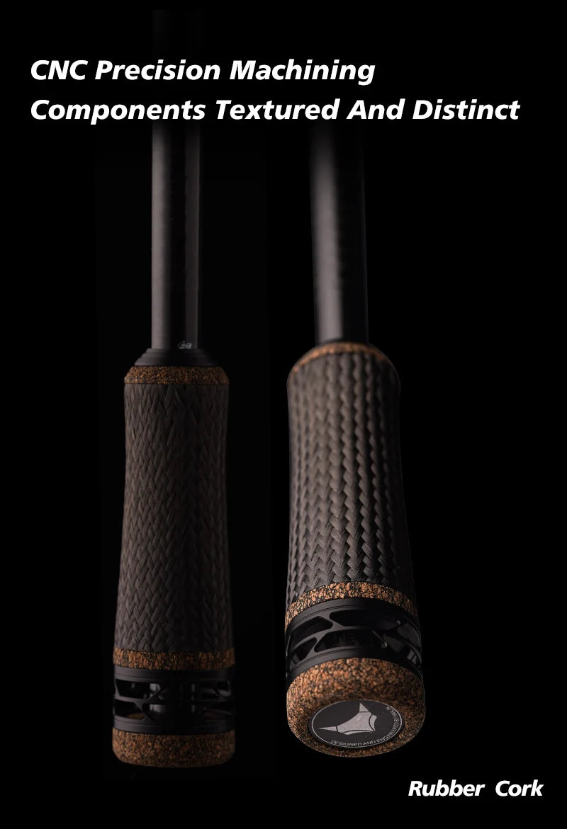 High Carbon Spinning Bass Rod med FUJI Detaljer & Spinnrulle