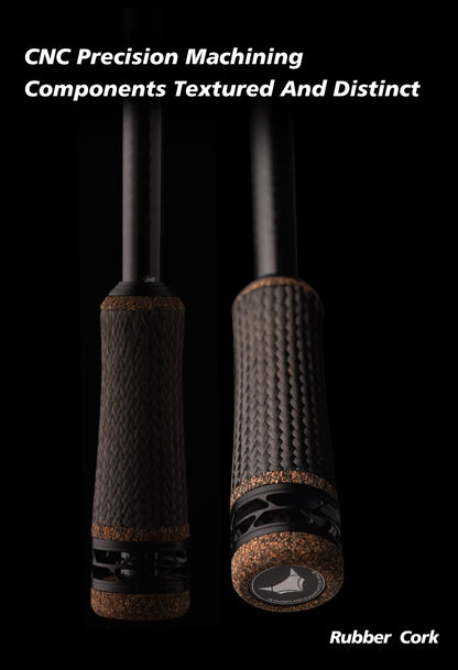High Carbon Spinning Bass Rod med FUJI Detaljer & Spinnrulle