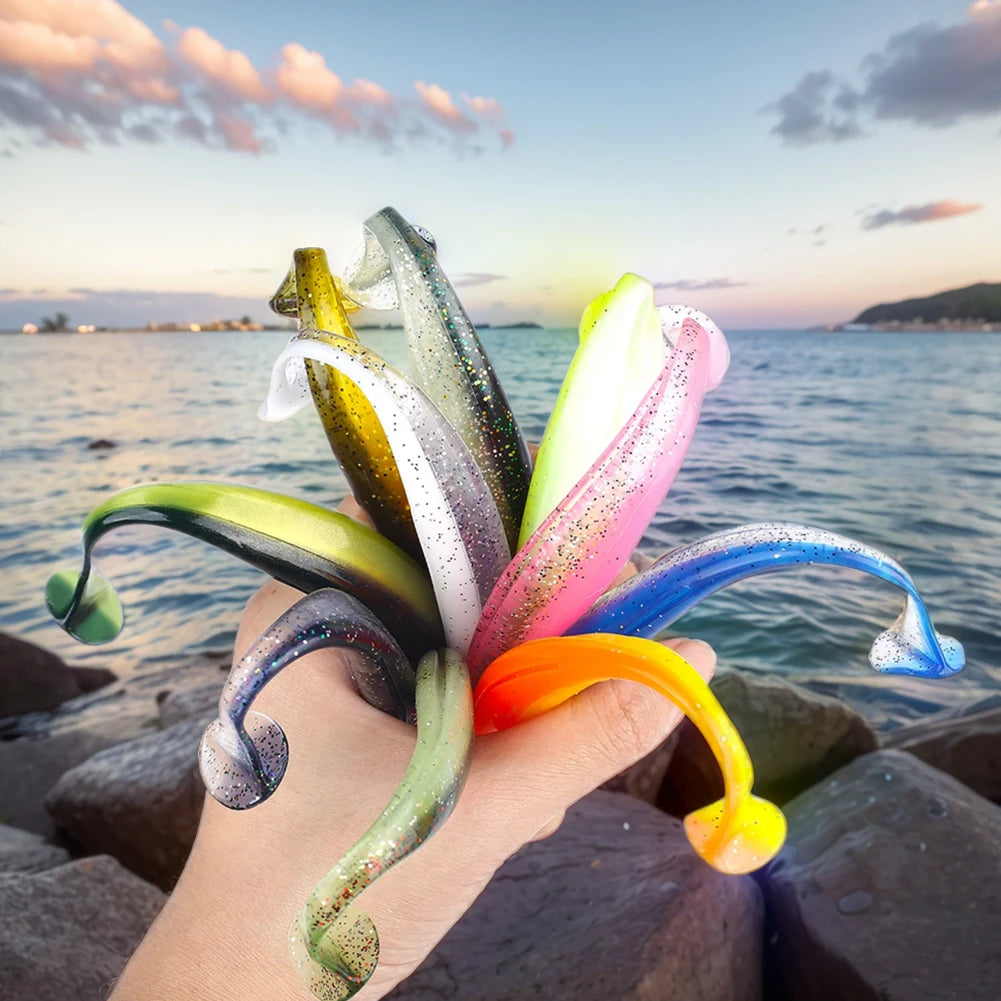 9 cm mjuka badbeten med paddelstjärt (10-pack)