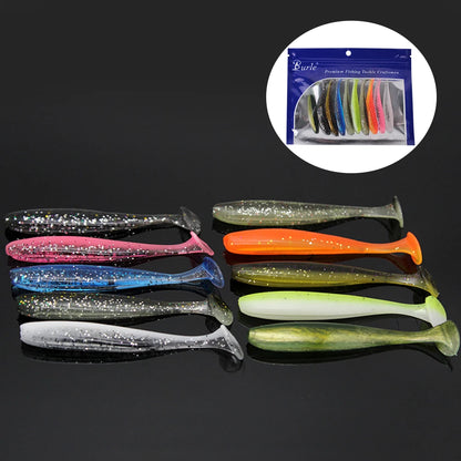 9 cm mjuka badbeten med paddelstjärt (10-pack)