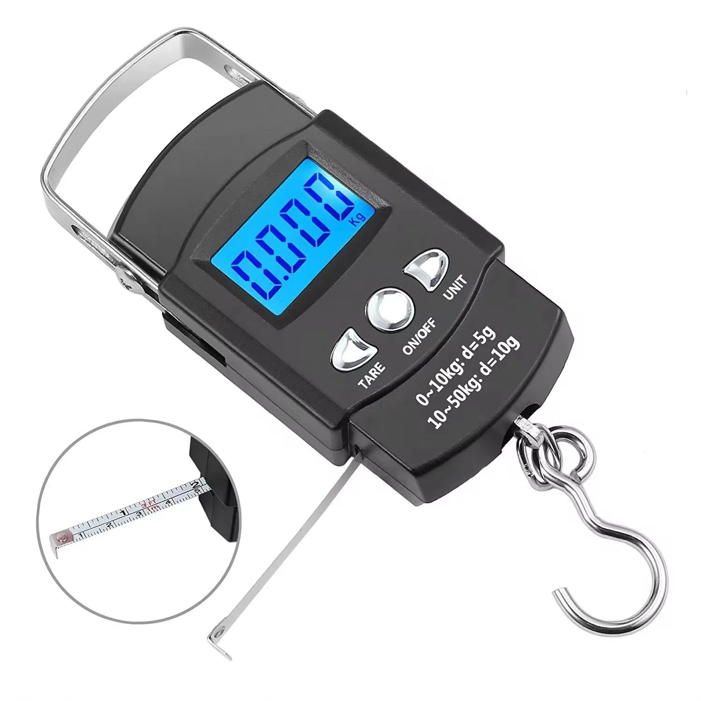 Digital fiskevåg med måttband