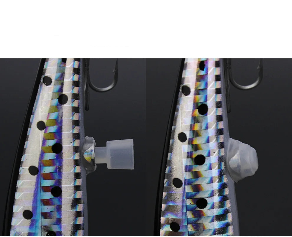USB-uppladdningsbart LED-vibrerande lockbete