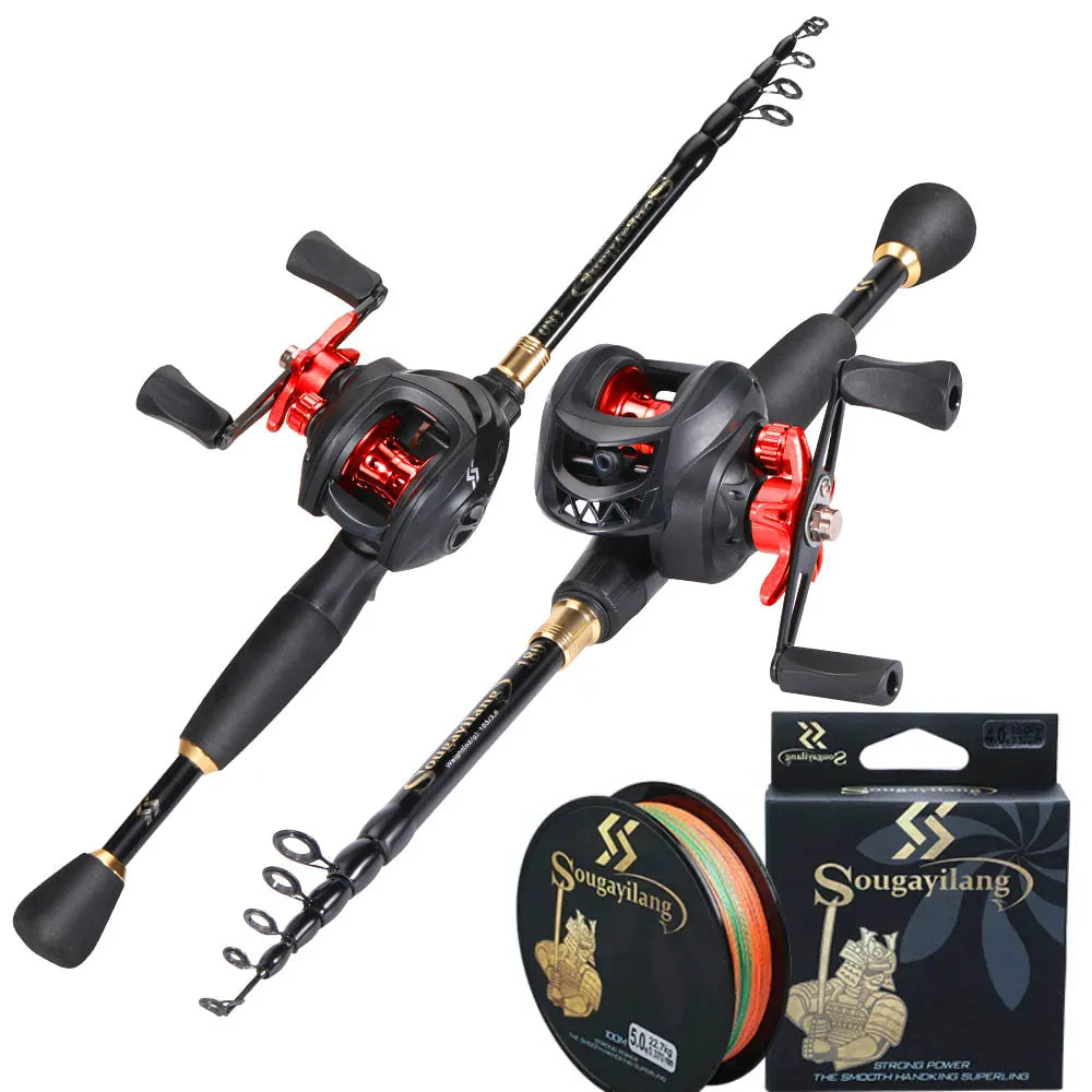 Sougayilang Telescopic Casting Fishing Combo