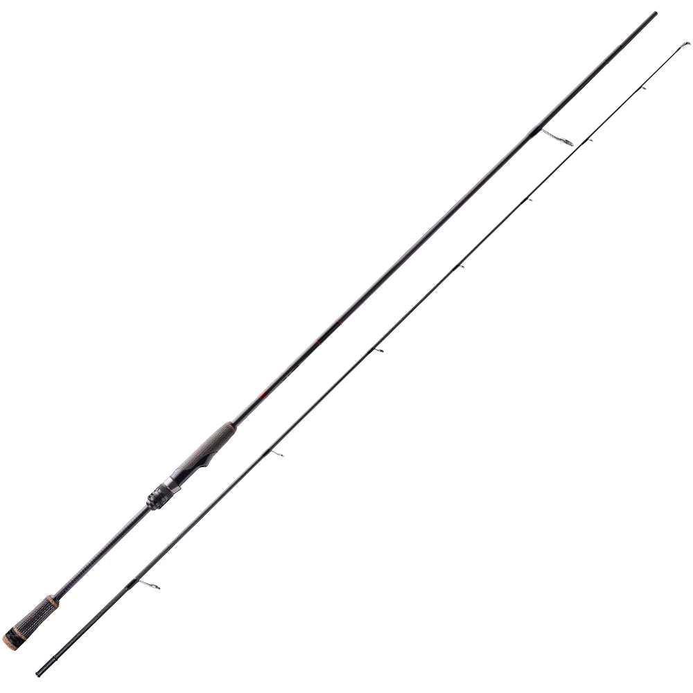 High Carbon Spinning Bass Rod med FUJI Detaljer & Spinnrulle