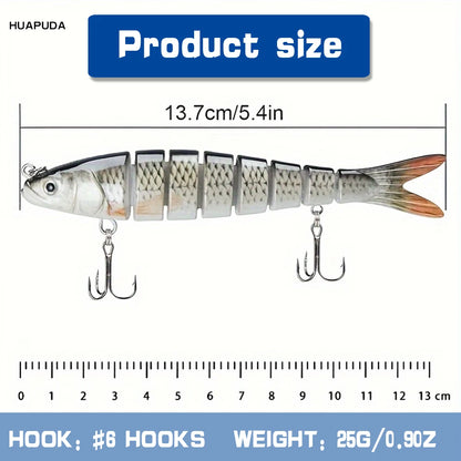 3-pack långsamt sjunkande glid- och simcrankbaits