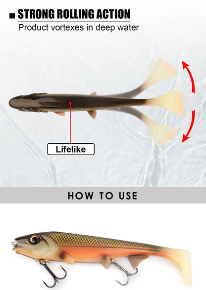 Spinpoler Big Shad Rubber Swimbait