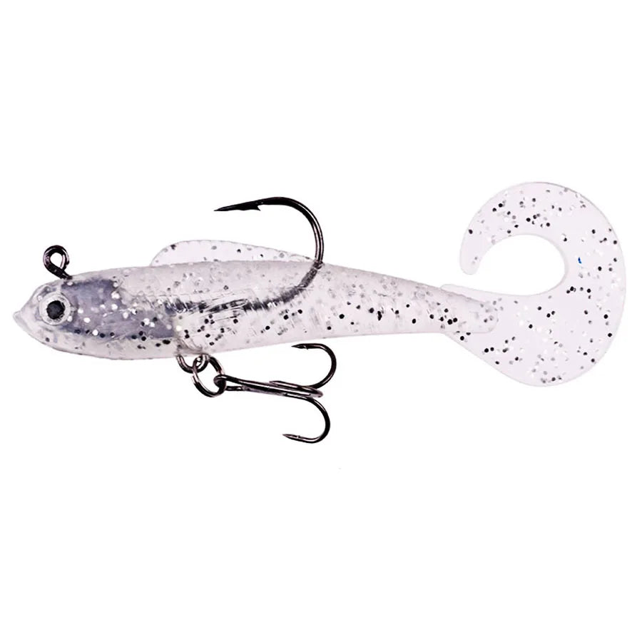 6-delad mjuk silikon Wobbler Swimbbait Set
