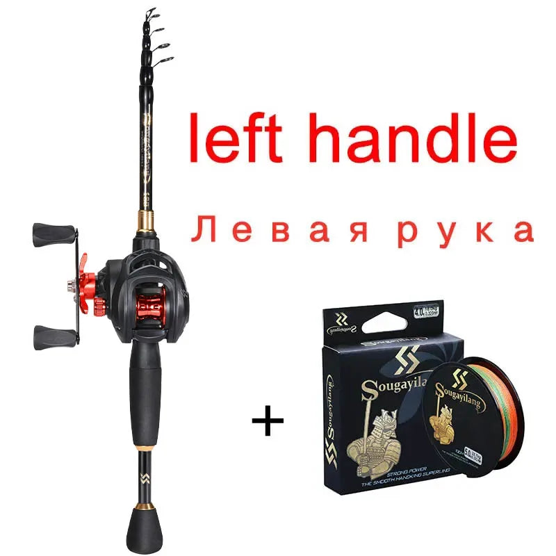 Sougayilang Telescopic Casting Fishing Combo