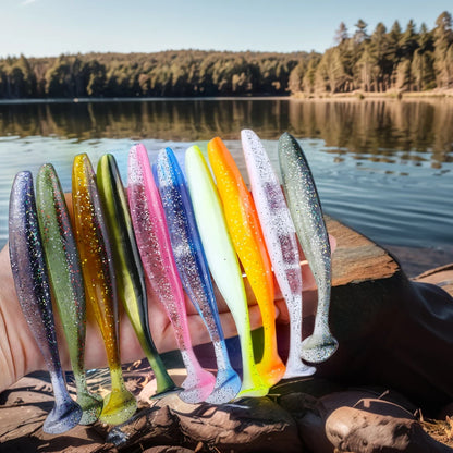 9 cm mjuka badbeten med paddelstjärt (10-pack)