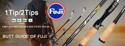 Ultralätt Kolfiber Travel Fiskespö