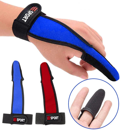 Non-slip casting glove with one finger