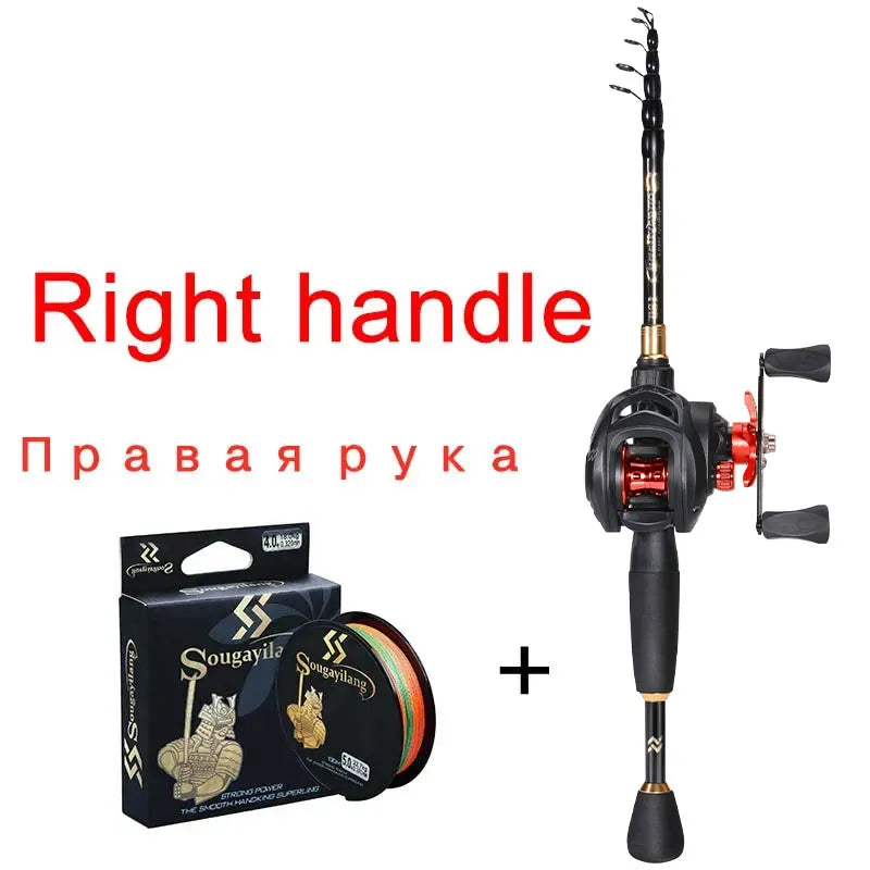 Sougayilang Telescopic Casting Fishing Combo