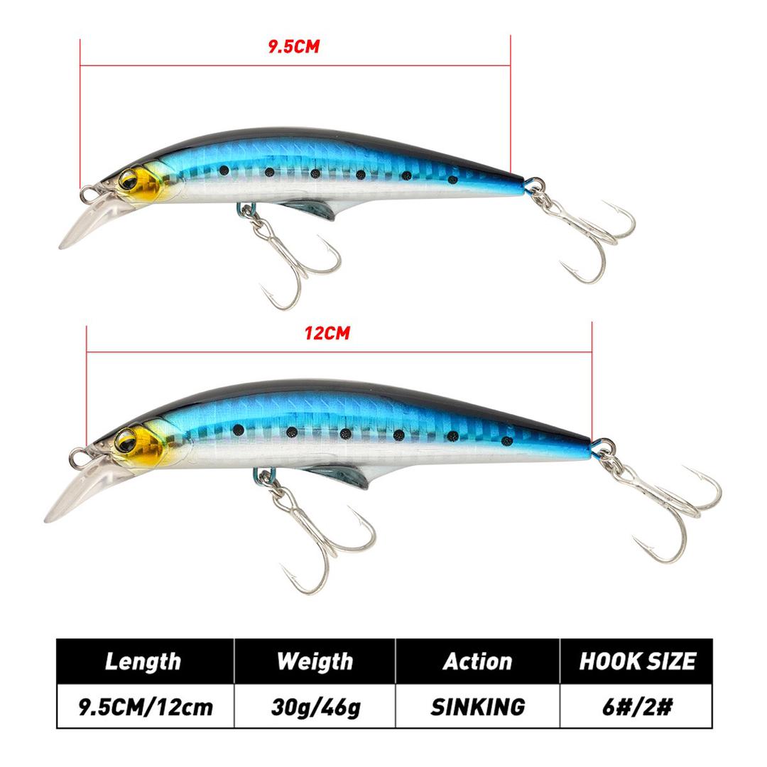 Komplett fiskeset med fiskeredskap och drag