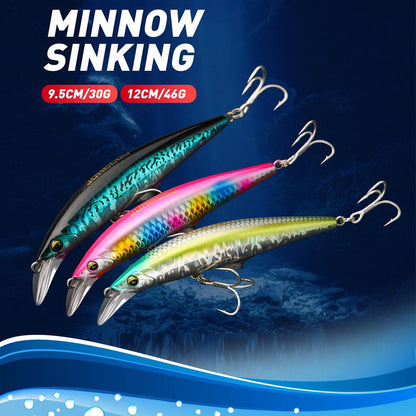 FJORD Sinking Minnow | Långkastande Jerkbait för Rovfisk