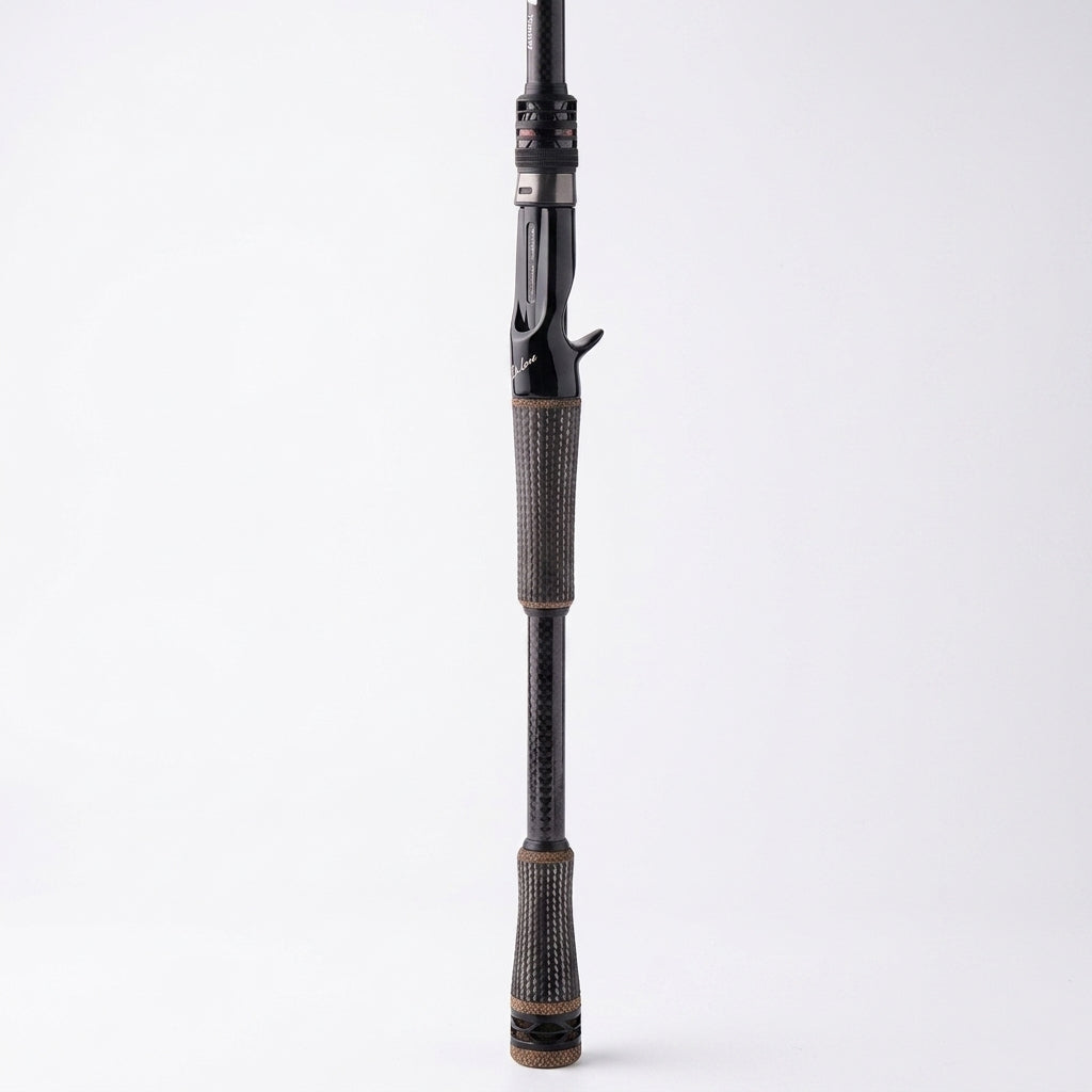 High Carbon Spinning Bass Rod med FUJI Detaljer & Spinnrulle