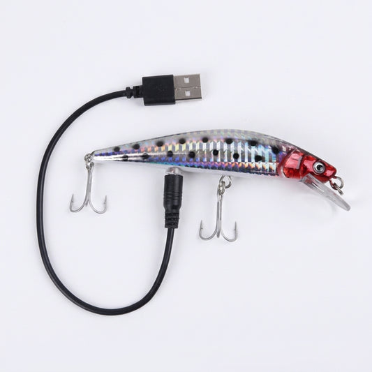 USB-uppladdningsbart LED-vibrerande lockbete