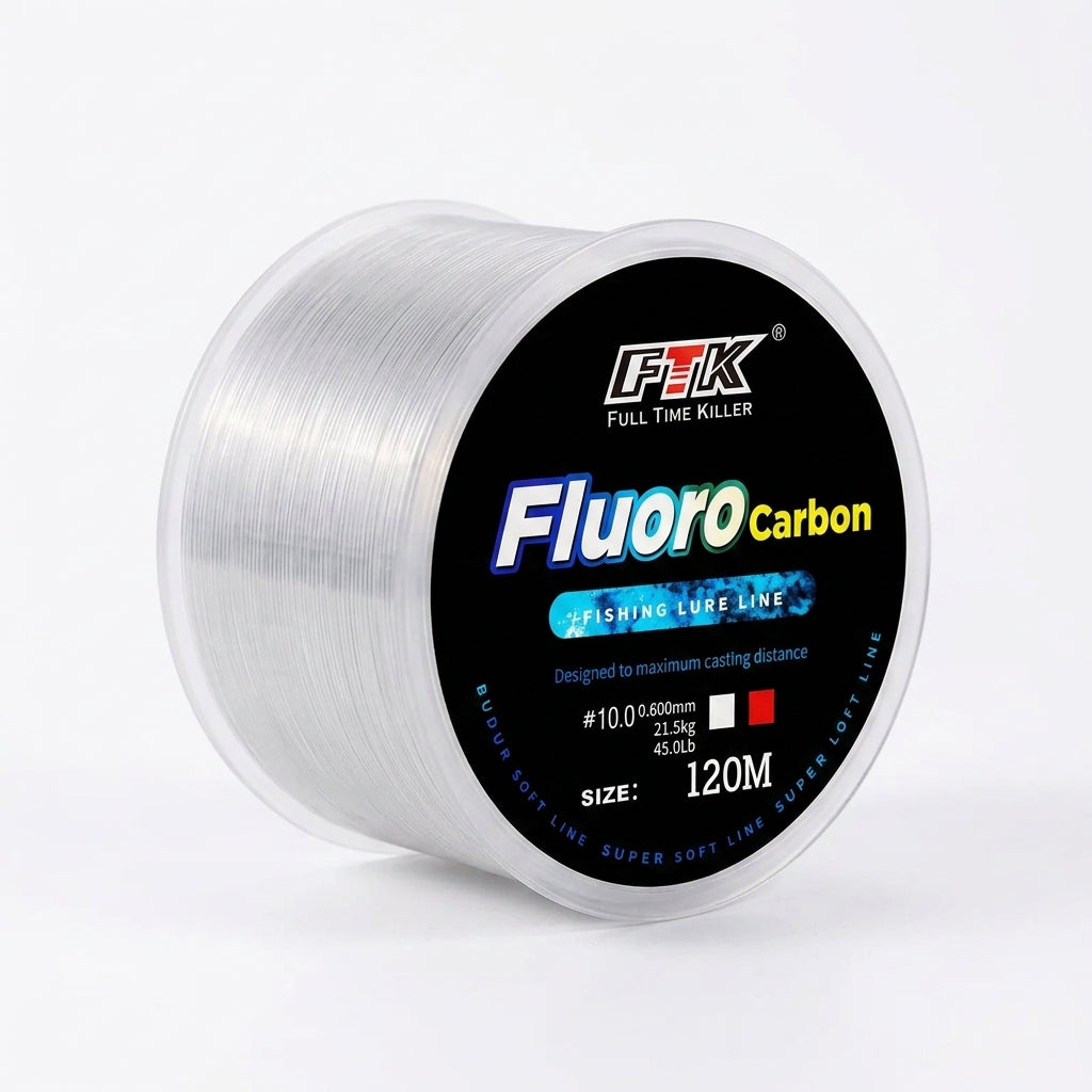 Fluorocarbon Fiskelina 120M | Osynlig & Slitstark