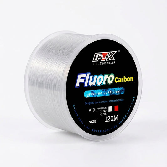 Fluorocarbon Fiskelina 120M | Osynlig & Slitstark