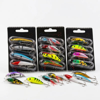 Wobbler Set 4-Pack | Fiskedrag för Abborre, Gädda & Gös