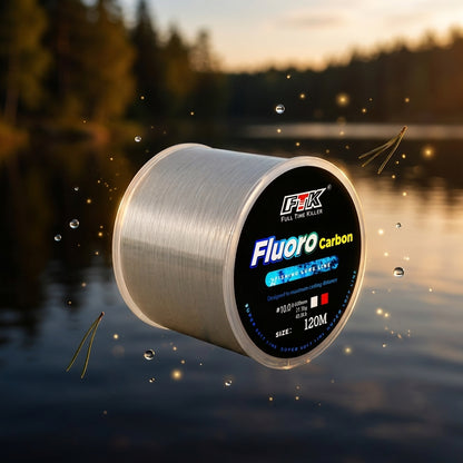 Fluorocarbon Fiskelina 120M | Osynlig & Slitstark