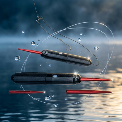 Uppladdningsbart robotiskt självsimmande fiskedrag