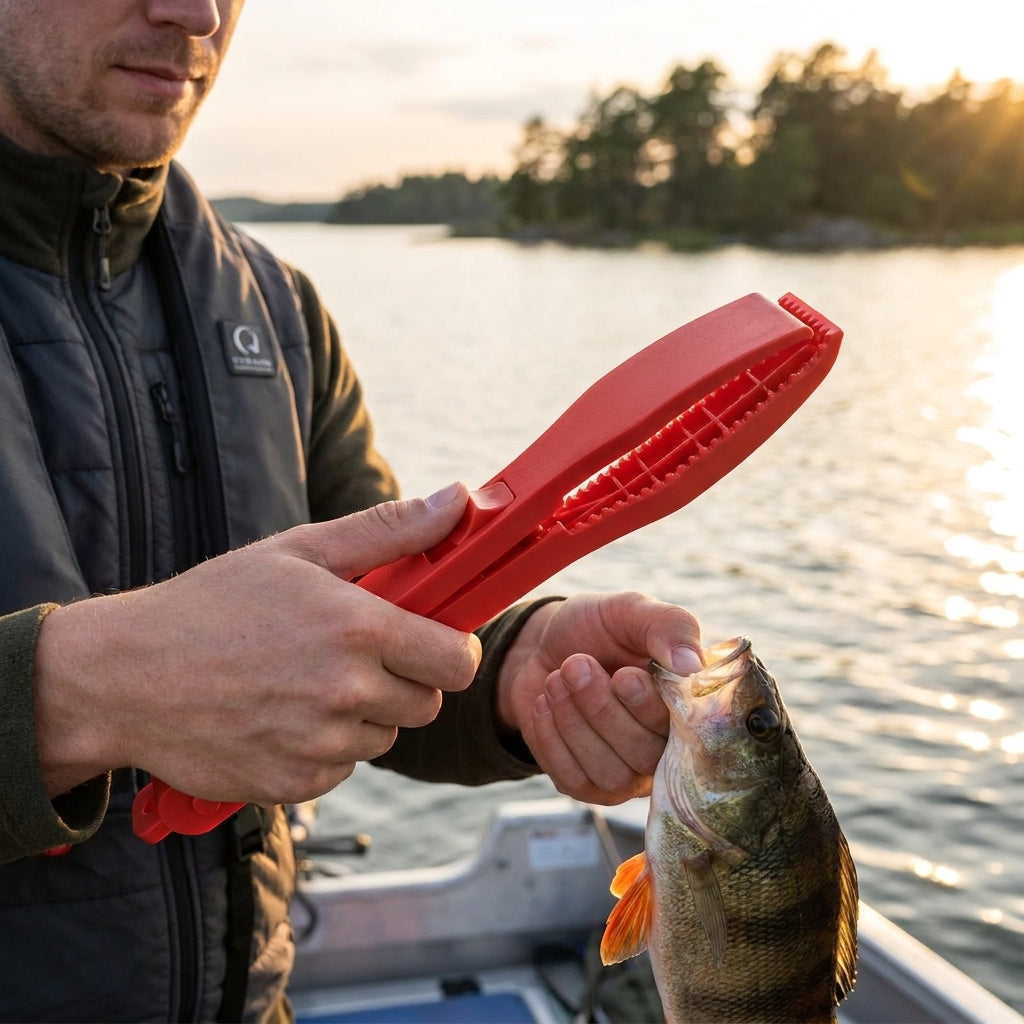 Professionellt fiskegrepp med lås