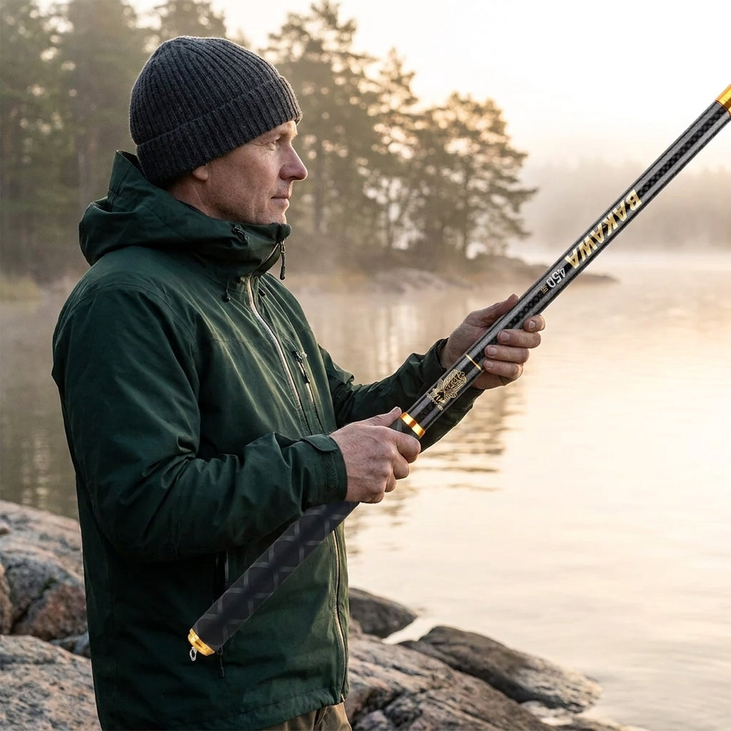 Teleskopiskt Feeder Fiskespö i Kolfiber