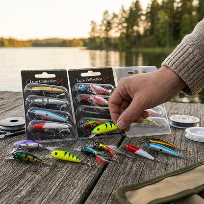 Wobbler Set 4-Pack | Fiskedrag för Abborre, Gädda & Gös