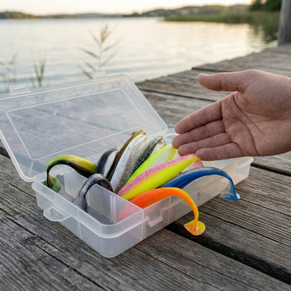 9 cm mjuka badbeten med paddelstjärt (10-pack)