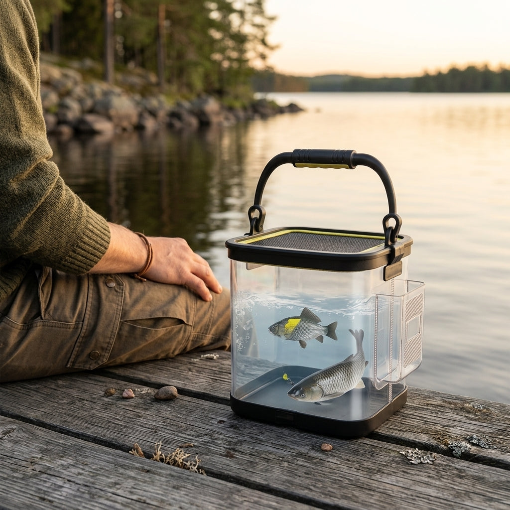Genomskinlig Hopfällbar Fiskehink